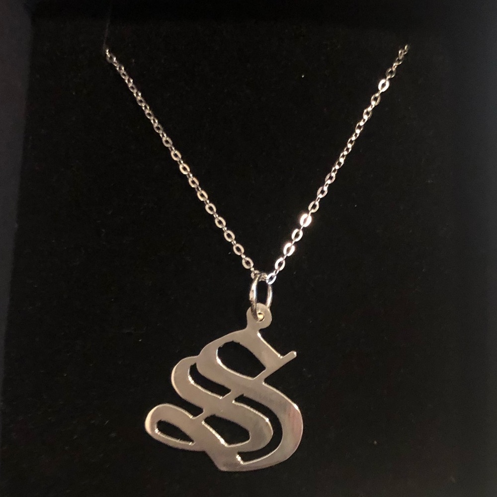 S initial necklace